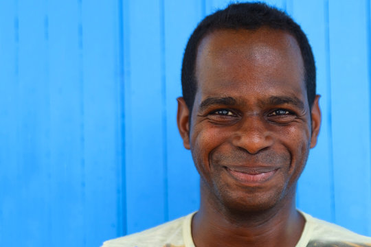 smiling man through the streets of bayamo - cuba