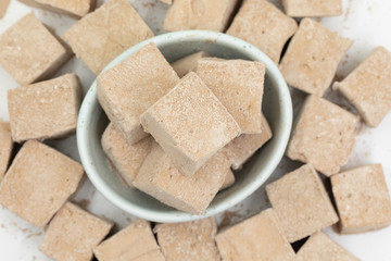 Stack of Sweet Chocolate Marshmallows 