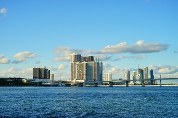 Fototapeta premium Miami beach at sun set 