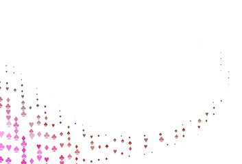 Light Red, Yellow vector cover with symbols of gamble.