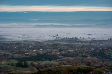 Hastings from the Te Mata Peak viewpoint in Hawke's Bay, New Zeland