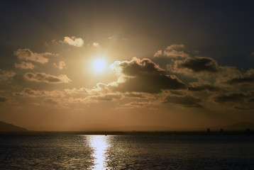 atardecer en el mar mediterraneo © alberto