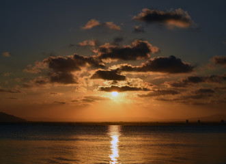 atardecer en el mar mediterraneo © alberto