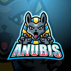 Anubis mascot esport logo design
