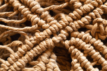 Wicker fibers macro. weaving close up. abstract woven background