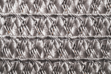 Weave texture. woven background. texture of straw basket surface