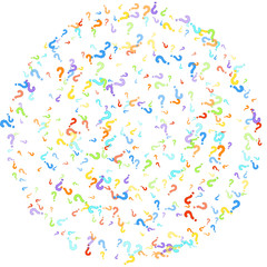 Question marks Quiz doubt survey faq public poll.