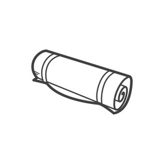 mattress camping icon vector illustration