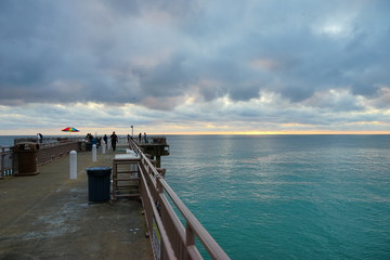 Miami north beach at sun rise
