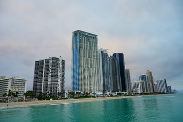 Plakat Miami north beach at sun rise