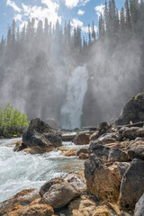 Laughing Falls in Yoho National Park, British Columbia, Canada