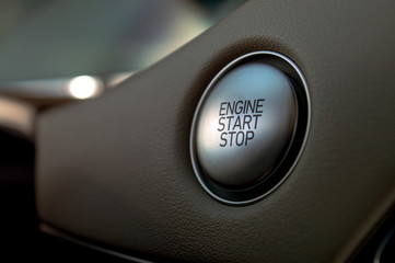 Electronic push to start ignition for a high end luxury vehicle. 