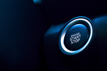 Electronic push to start ignition for a high end luxury vehicle. 