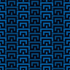 Geometric seamless pattern. Geo print. Arcs, brackets motif. Oriental ornamental background. Ancient mosaic wallpaper