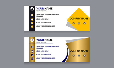 Corporate Email Signature Design template .Email Signature design 
