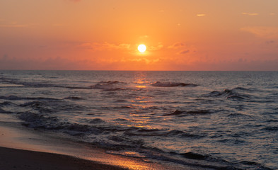 Fototapeta na wymiar Topsail Island Sunrise
