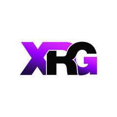 Letter XRG simple monogram logo design