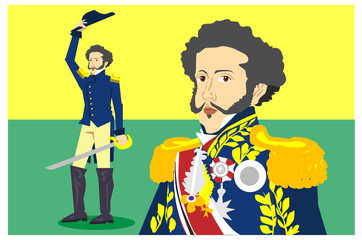 Primeiro Imperador do Brasil - D Pedro I - obrazy, fototapety, plakaty
