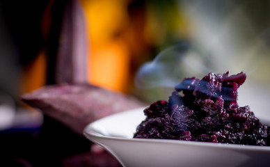 Purple carrot pudding