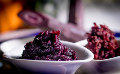 Purple carrot pudding