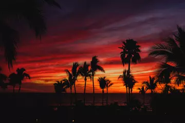 Fototapeten Sunset en puerto vallarta © kael