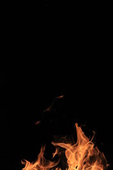 底で燃える炎