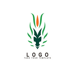 dragon logo, fantasy animal design template