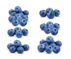 Fresh blueberry  isolated on white background