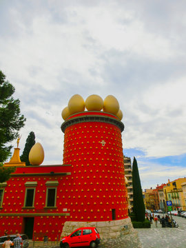 Figueres, Spain - September 15, 2015: Dali Museum in Figueres, Spain