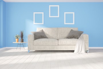 Modern interior design. 3D illustration