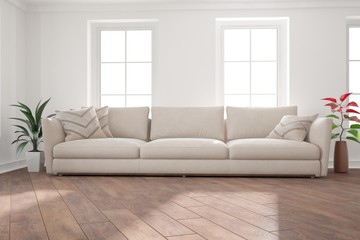 Modern interior design. 3D illustration