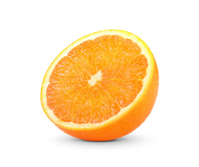 Orange slice isolated on white background