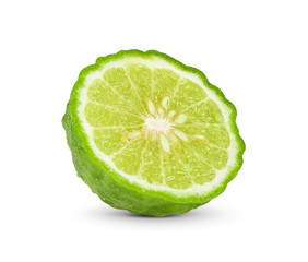  bergamot slice isolated on white background