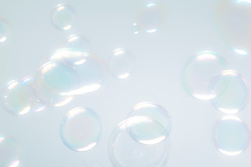 Soap bubbles background