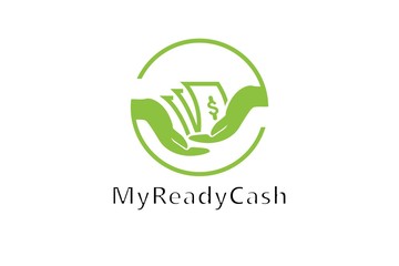 money logo combination.  Ready cash symbol or icon. Unique cash and digital logotype design template