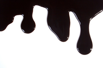 Liquid chocolate topping