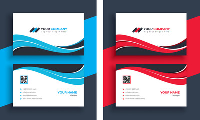 Creative Standard Business Card Vector Template