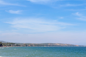 View of Bai Da Ong Dia Beach in a sunny day, Mui Ne, Vietnam