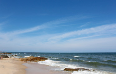 View of Bai Da Ong Dia Beach in a sunny day, Mui Ne, Vietnam