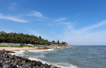 View of Bai Da Ong Dia Beach in a sunny day, Mui Ne, Vietnam