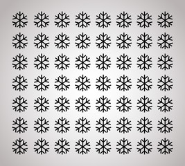 seamless snowflakes pattern and background vector illustration