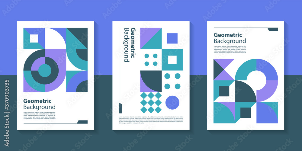 Poster modern geometric poster background design with abstract shape.