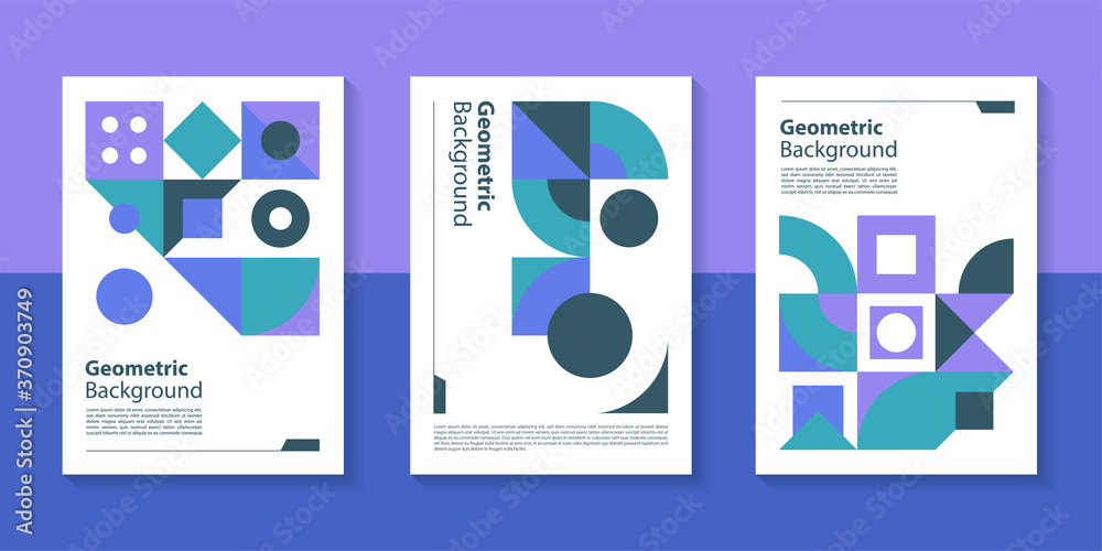 Poster modern geometric poster background design with abstract shape.
