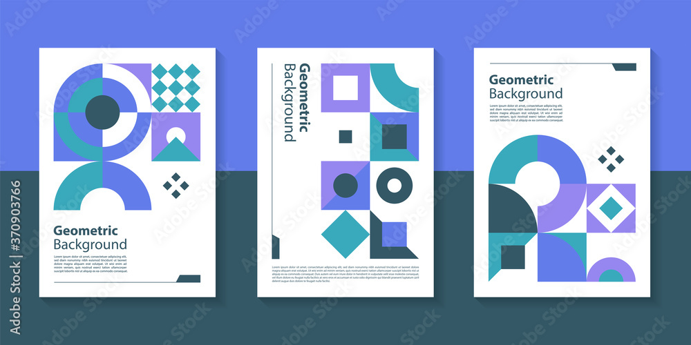 Poster modern geometric poster background design with abstract shape.