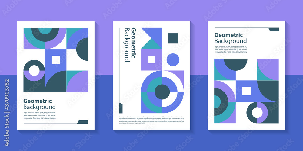 Poster modern geometric poster background design with abstract shape.
