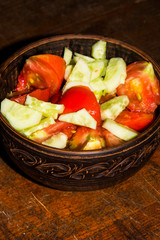 salad with vegetables