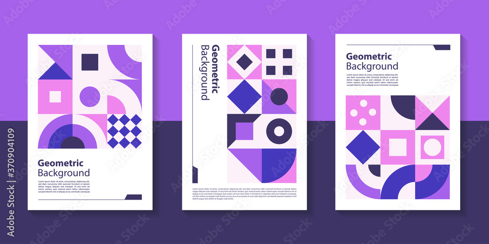 Poster modern geometric poster background design with abstract shape.