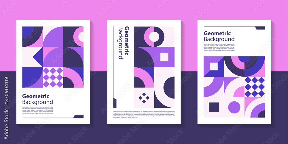 Poster modern geometric poster background design with abstract shape.