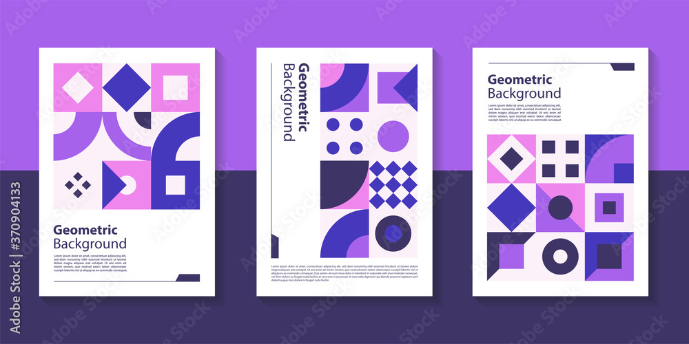 Poster modern geometric poster background design with abstract shape.