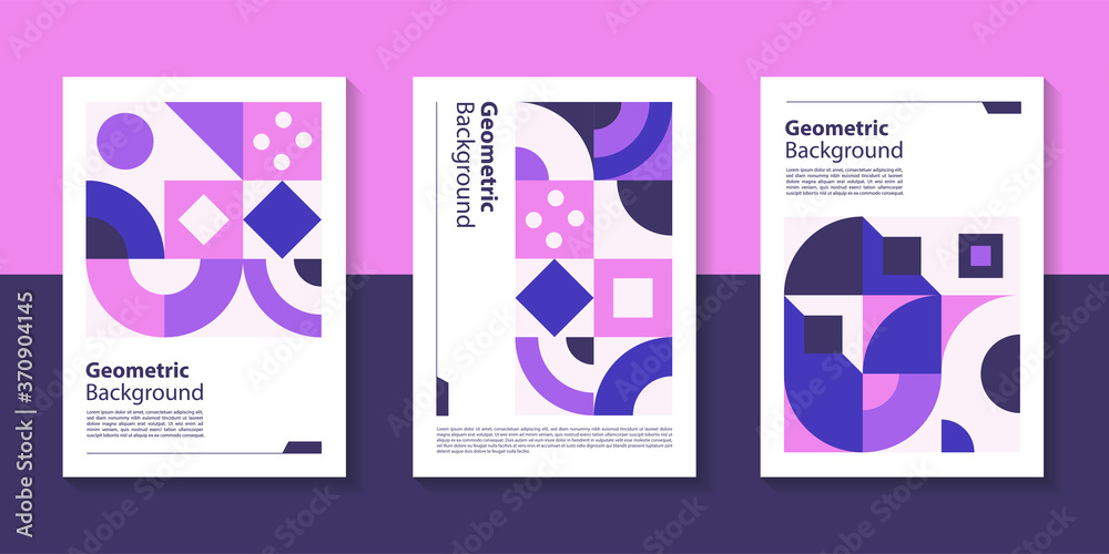 Poster modern geometric poster background design with abstract shape.